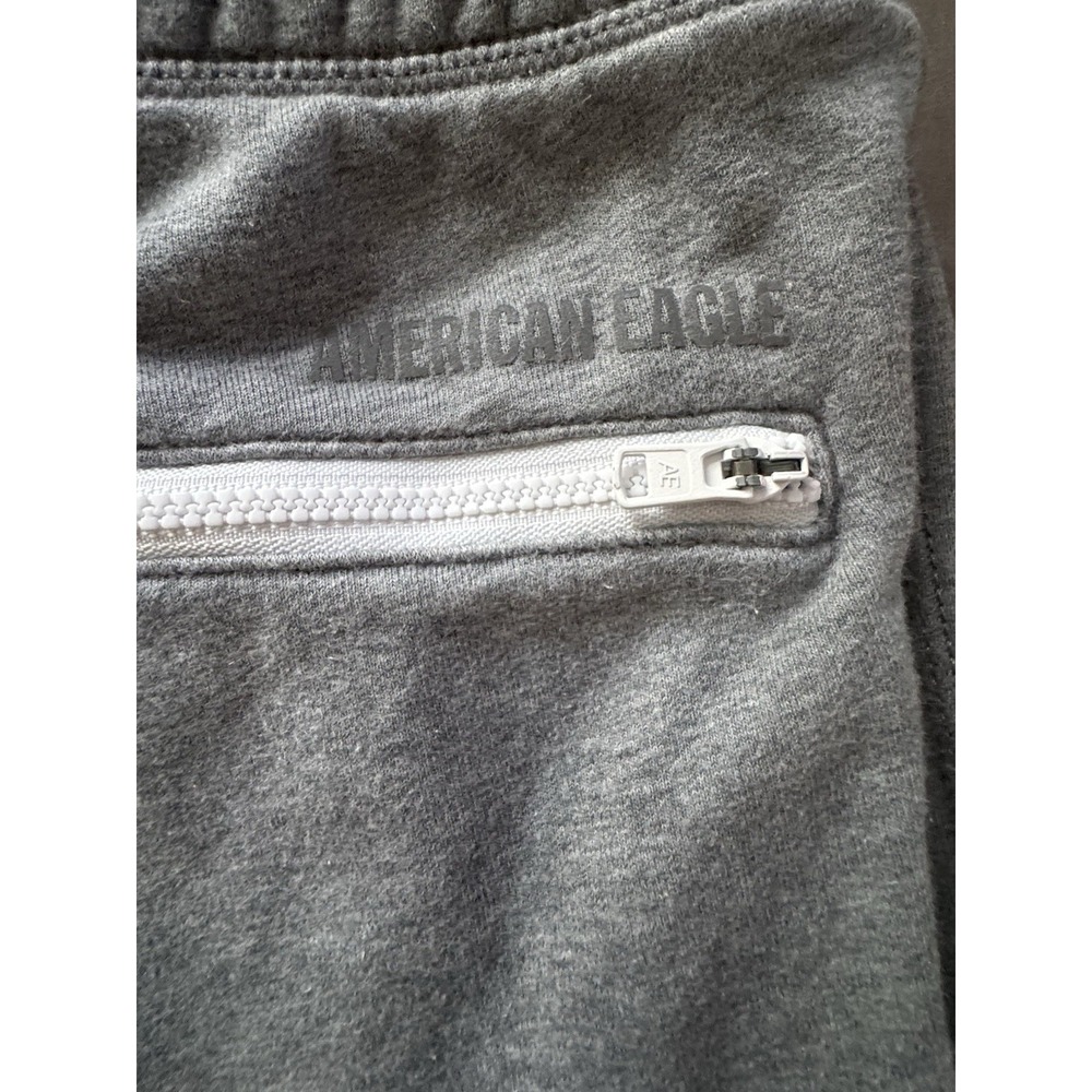 American Eagle Zip Pocket Jogger Sweatpants Gray Sz Small Athleisure - Picture 6 of 10